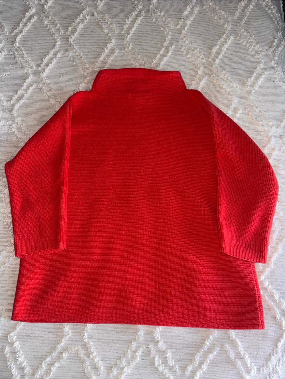 Lands’ End Red Ribbed Mock Neck Sweater – Women’s XL Petite 18